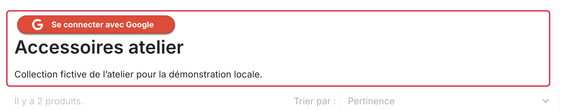 R&eacute;sultat local de la position Au dessus sur Accessoires atelier