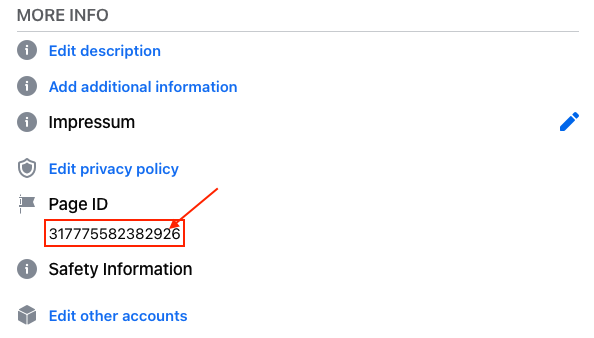 Facebook ID, Find my Facebook, Page numeric id