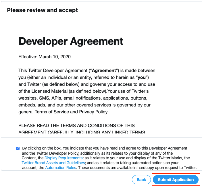 2020 twitter new service terms of Twitter's new